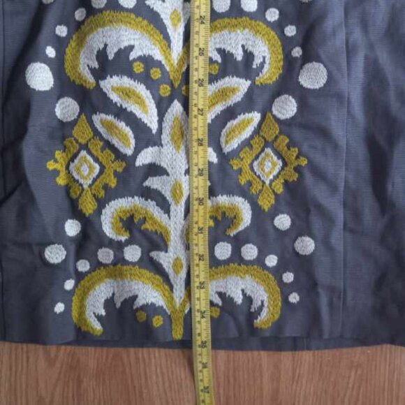 Tabitha Gray Grey Print Dress Size 2 - Picture 4 of 5